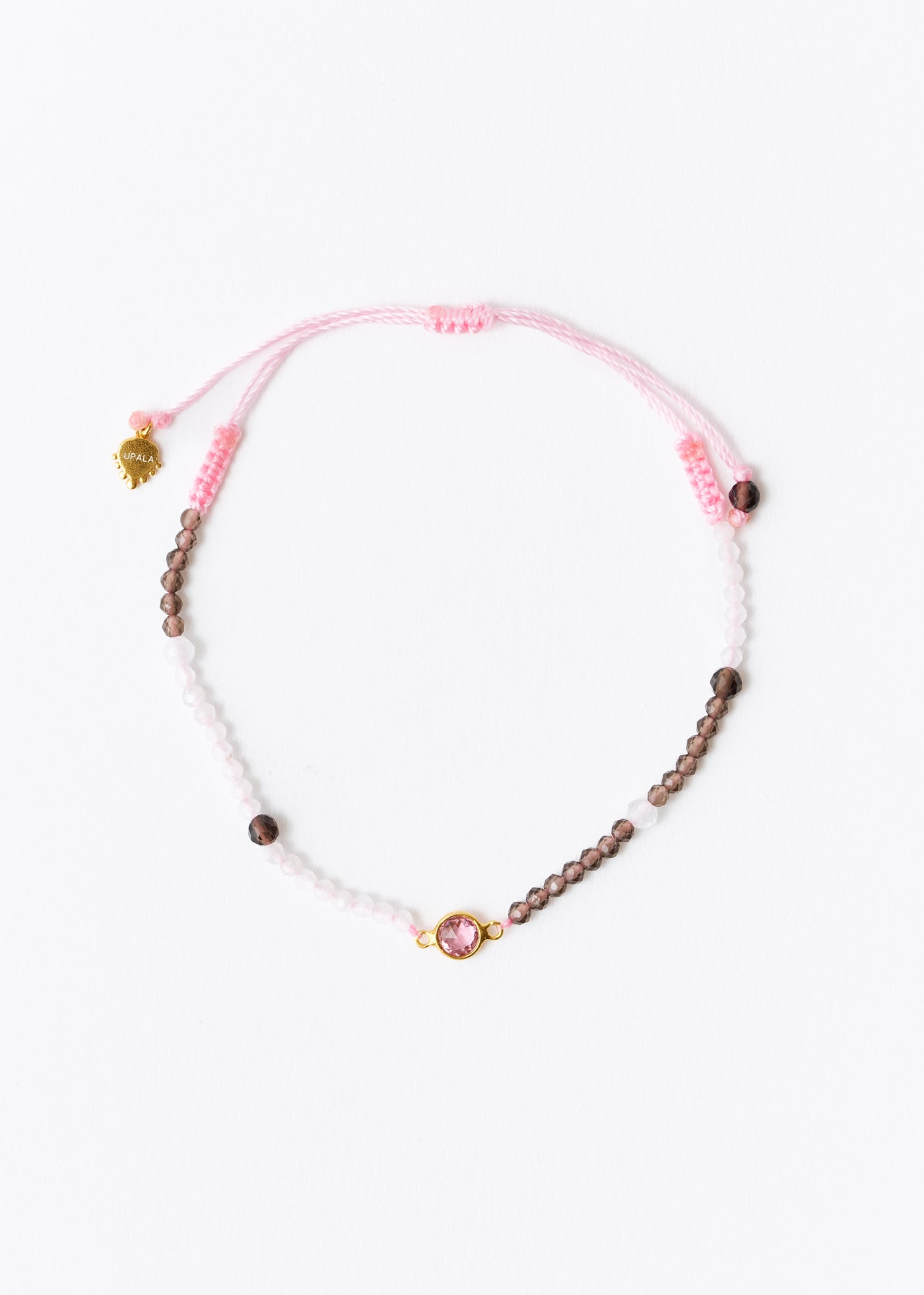 Chandra Beads Bracelet Pink Trourmaline