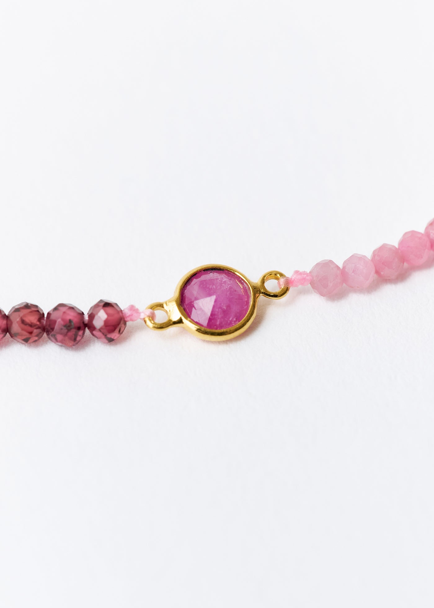 Chandra Beads Necklace Ruby