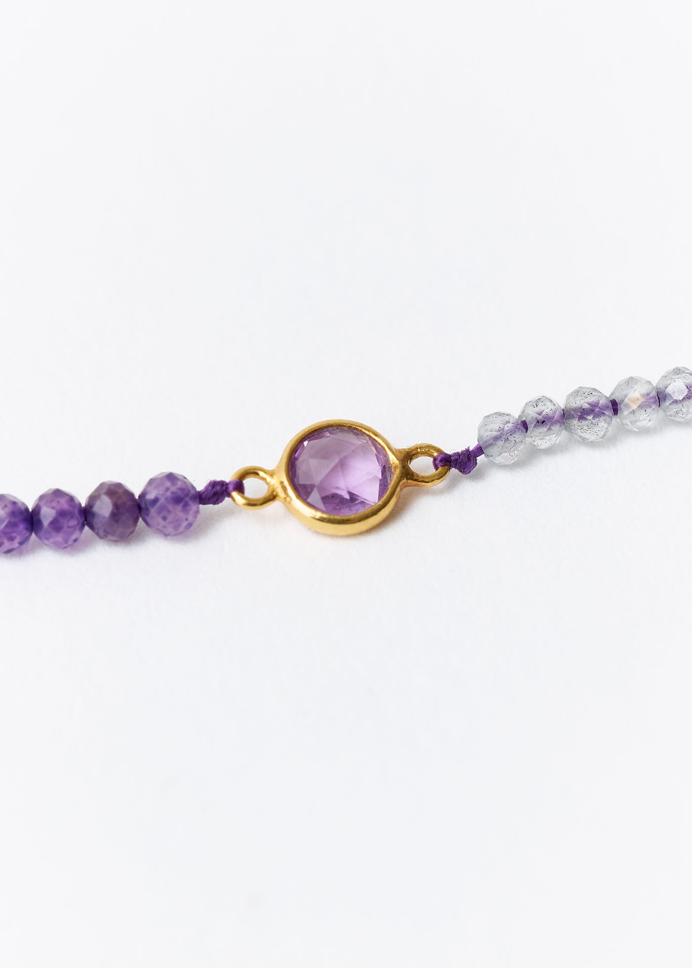 Chandra Beads Necklace Amethyst