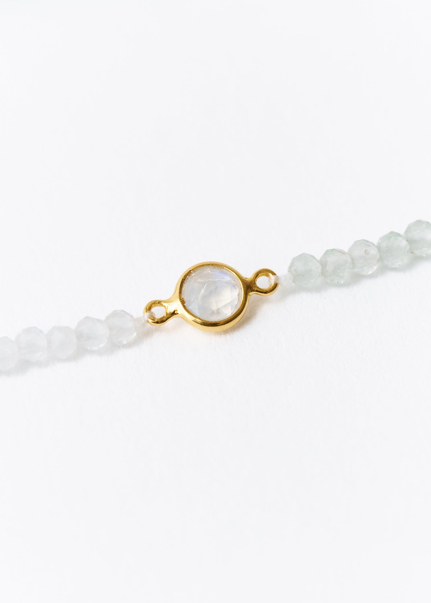 Chandra Beads Bracelet Rainbow Moonstone