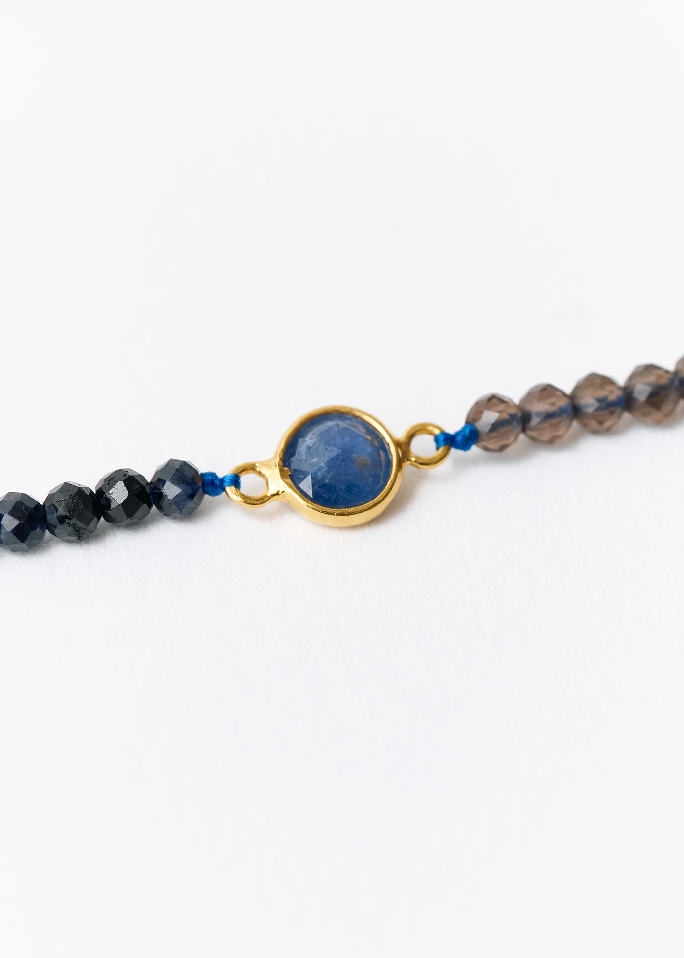 Chandra Beads Necklace Blue Sapphire